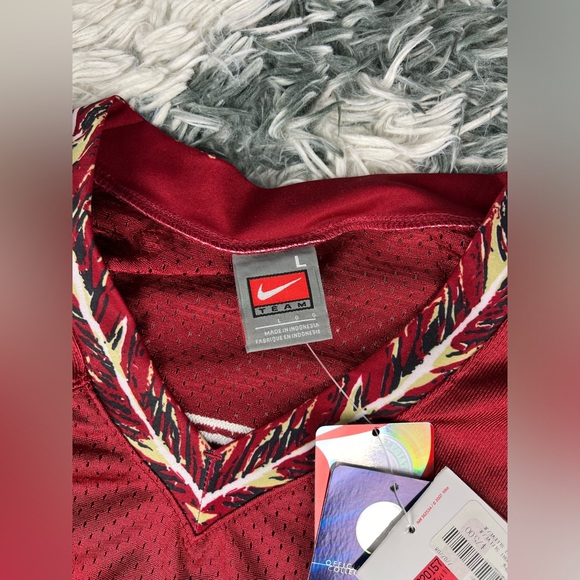 NWT Vintage Nike NCAA FSU Men's Jersey #6 Signed Bobby Bowden Garnet Size Large - Picture 4 of 11